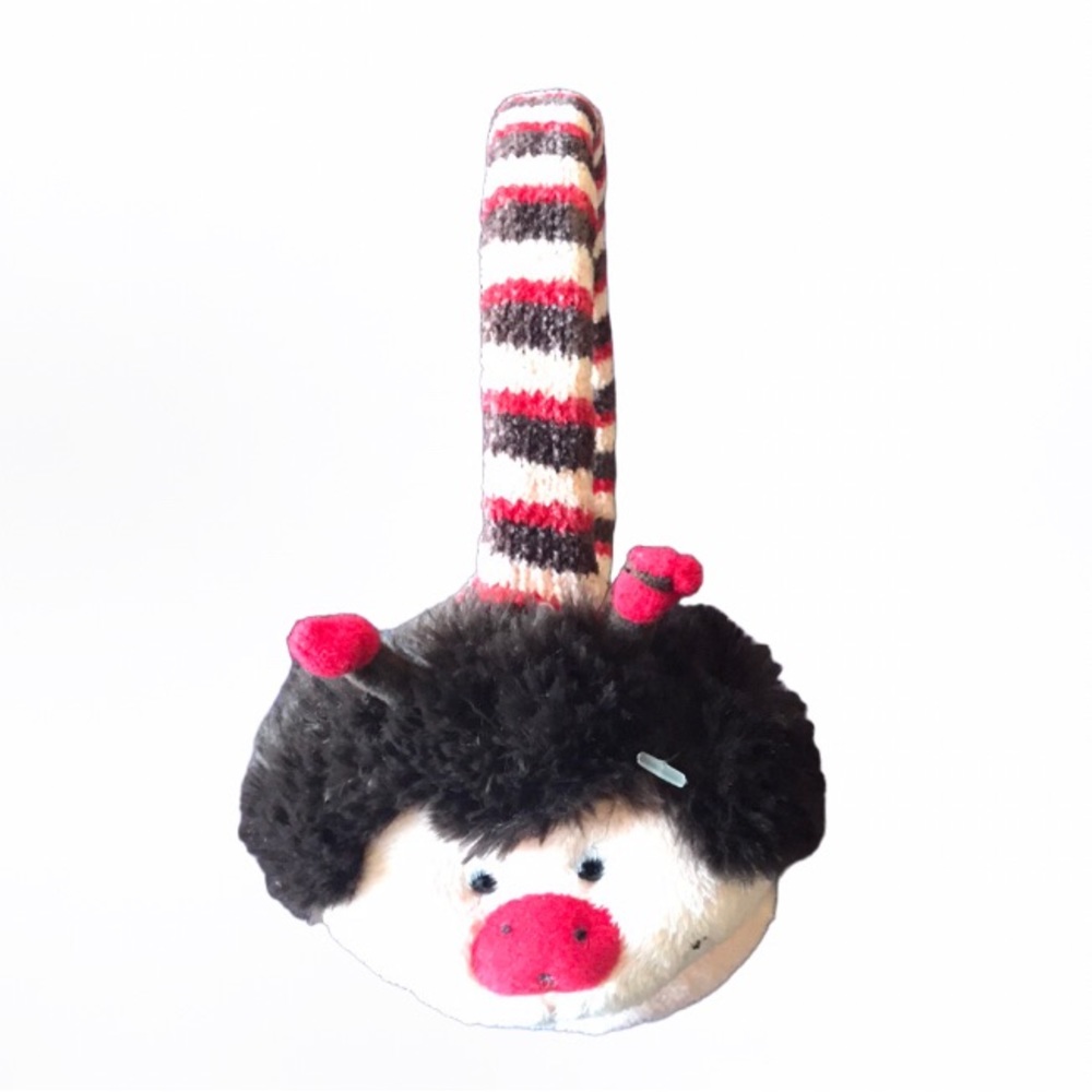 PILLOW PETS Rare Christmas Ladybug Ear Muffs
